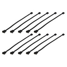 10 Stück 4-Poliges PWM-Anschlusskabel für Gehäuselüfter, Verlängerungskabel, 26 cm, für Compure-CPU-Kühlsystem für Computeranschlusslüfter