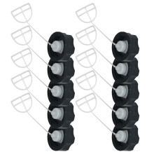 10Pcs Black Gas Tank Cover for Mower Cap Lawn Equipment Tank Lid Replacement Garden Tools Power Tool Accessories