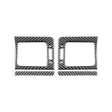 Kolfiber för Impreza 2012-2016 XV Crosstrek 2013-2017 Instrumentpanel Sidor Luftventil Kåpa List Tillbehör