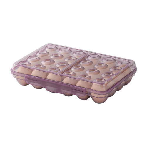 Hygienic Eggs Storage Unit For Compact-Transparentpurple 24