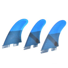 Fiberglass G7 FCS2 Blue Surfboard Fin Set, 3pcs, Flexible & Stable
