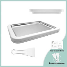 Ice Cream Yogurt Machine Stainless Steel Fried Ice Tray Fried Yogurt Machine Compact Home Ice Cream Machine