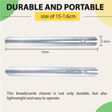 Table Crumber Crumb Sweeper Restaurant Crumb Sweepers Steel Crumb Scraper Food Remover Desk Cleaning Tool for Waiters A