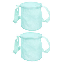 4Pz Organizer Spiaggia Verde in Tessuto Oxford E Rete