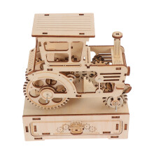 2Set Puzzle Legno Mietitrebbia 3D DIY Gioco Musicale Bambini