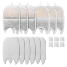 Pet Water Fountain Filter Replacement Set Replacement Filter and Sponge for 4L Cat Drinker Pet Drinker Accessories
