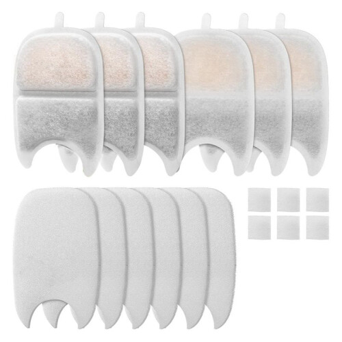 Pet Water Fountain Filter Replacement Set Replacement Filter and Sponge for 4L Cat Drinker Pet Drinker Accessories
