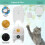 Pet Water Fountain Filter Replacement Set Replacement Filter and Sponge for 4L Cat Drinker Pet Drinker Accessories 5