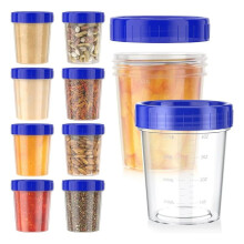 10 Pack 4oz Salad Dressing Container to Go,Small Containers with Lids Leakproof Condiment Containers Reusable Dip Sauce