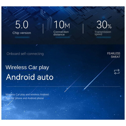 2 in 1 CarPlay Box Android Auto Wireless CarPlay Converter Car Android  Box Wireless Adapter Car Adapter 2