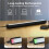 Wall-Mounted Mirror Light Charging Remote-Controlled Mirror Light Bedside Touch Control 3-Color Adjustable Brightness 8