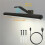 Wall-Mounted Mirror Light Charging Remote-Controlled Mirror Light Bedside Touch Control 3-Color Adjustable Brightness 10