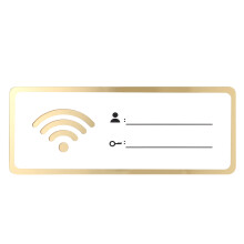 Acrylic Wifi Sign Rewritable Account and Password Wifi Sign for Public Shop
