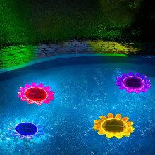 Luce galleggiante per piscina ad energia solare, cambio colore RGB e telecomando, impermeabile IP68, LED sommergibile per laghetti, serbatoi, esterni