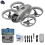 180 Electric Adjustable Camera Drone with Dual Lenses, LED Light, Obstacle Avoidance RC Quadcopter for Pilots 1