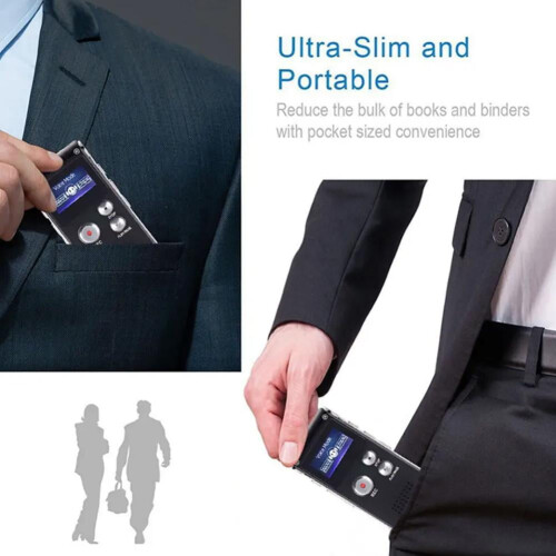 Ψηφιακή συσκευή εγγραφής φωνής 8GB, MP3 Player, συσκευή υπαγόρευσης με φωνητική 2