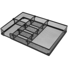 Bureau-organizer van gaas, metalen documentenhouder, documentenorganizer voor op het bureau.