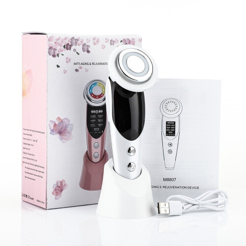 Συσκευή Lifting Προσώπου 7 σε 1 - EMS RF Microcurrent Rejuvenation Skin, Μασάζ Προσώπου, Φωτοθεραπεία, 2