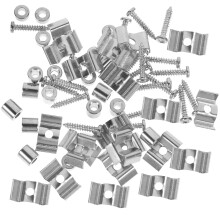 OUNONA10Set di barre di fissaggio per corde di chitarra elettrica, colore argento, per ridurre l'attrito