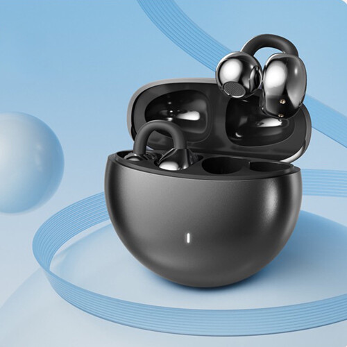 Ακουστικά με κλιπ, εργονομικά ασύρματα Bluetooth, σχεδιασμός ανοιχτού αυτιού με 1