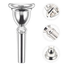 Professional Euphonium Mouthpiece Baritone Large Shank Student Silver