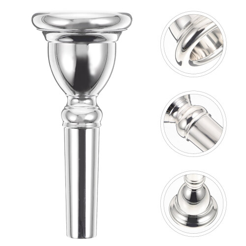 Euphonium mouthpiece baritone large shank silver