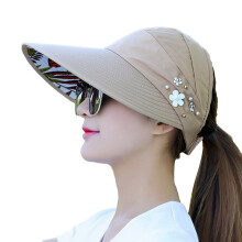 Zonneklep voor dames, opvouwbare zomerhoed met zonbescherming, strandhoed, zonnescherm, baseballpet