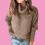 Damen-Rollkragenpullover, Strickpullover, Langarm, elegant, lässig, Kaffee, Größe L 2