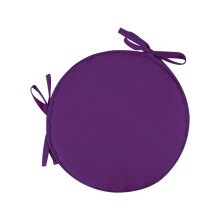 Cojines redondos para sillas de exterior (30 cm), juego de 2, color morado – para taburetes de bistró, patio, jardín, cocina, comedor y bar.