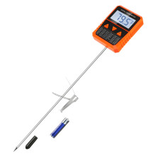 Kochthermometer, digitales Fleischthermometer mit verlängerter Sonde und Sofortanzeige, wasserdichtes IPX6-Thermometer für Truthahn, geeignet für