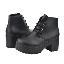 Kozačky pro dospívající dívky, retro ploché boty, ležérní, plus size, nazouvací, s dvojitým zipem4,5(35)