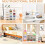 6-Pack Clear Shoe Storage Boxes with Magnetic Doors, Stackable, Fits US Size 12, Easy Assembly 6