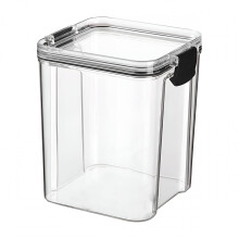 Contenedor hermético para almacenar comida para perros, gatos y pájaros. Protege contra plagas. Cuerpo translúcido. Fácil de transportar.