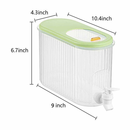Διανομέας ποτών ψυγείου Gallickan 1 γαλονιού με καπάκι, στόμιο εύκολης ροής – Συμβατό 2
