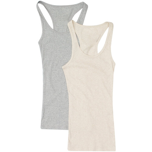 Γυναικεία & Plus μπλουζάκια γυμναστικής Cami Racerback με ριμπ ύφανση από βαμβάκι