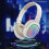 Ακουστικά RGB Bluetooth5.3 με ANC, ήχο HiFi, εφέ φωτισμού, πτυσσόμενα, ενσύρματα/ασύρματα, 1