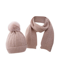 Bonnet-écharpe pour bébé, bonnet d'hiver chaud en tricot pour nouveau-né et tout-petit, doublure polaire, bonnet d'hiver chaud pour petits