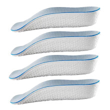 2 paires de semelles rehaussantes (1,5/2,5/3,5 cm), talonnettes invisibles avec soutien de la voûte plantaire et amorti orthopédique –
