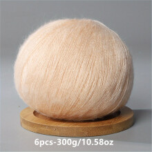 6pcs Mohair Yarn Crochet and Hand Knitted Knitting Crocheting DIY Wool Thread Spring and Summer Soft and skin friendly 50g/pc