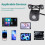 Car Front Camera 1080P Wireless 175 Wide Angle Waterproof 1