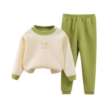 Conjunto de moletom infantil de duas peças para bebê menina, tamanho pequeno e médio, cor verde, para crianças de 1 ano.
