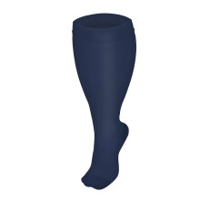 Hvite lårhøye strømper, pluss størrelse, ensfargede marineblå, helårsstrømper for kvinner, fritids-/sportsstrømper (XXXXL), kompatible med