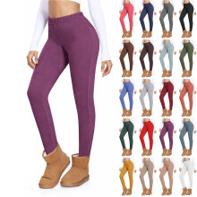 Lmueinov dameslegging van hoogwaardig elastisch thermisch fleece, lichtgewicht, nauwsluitende pasvorm voor hardlopen, wandelen en andere