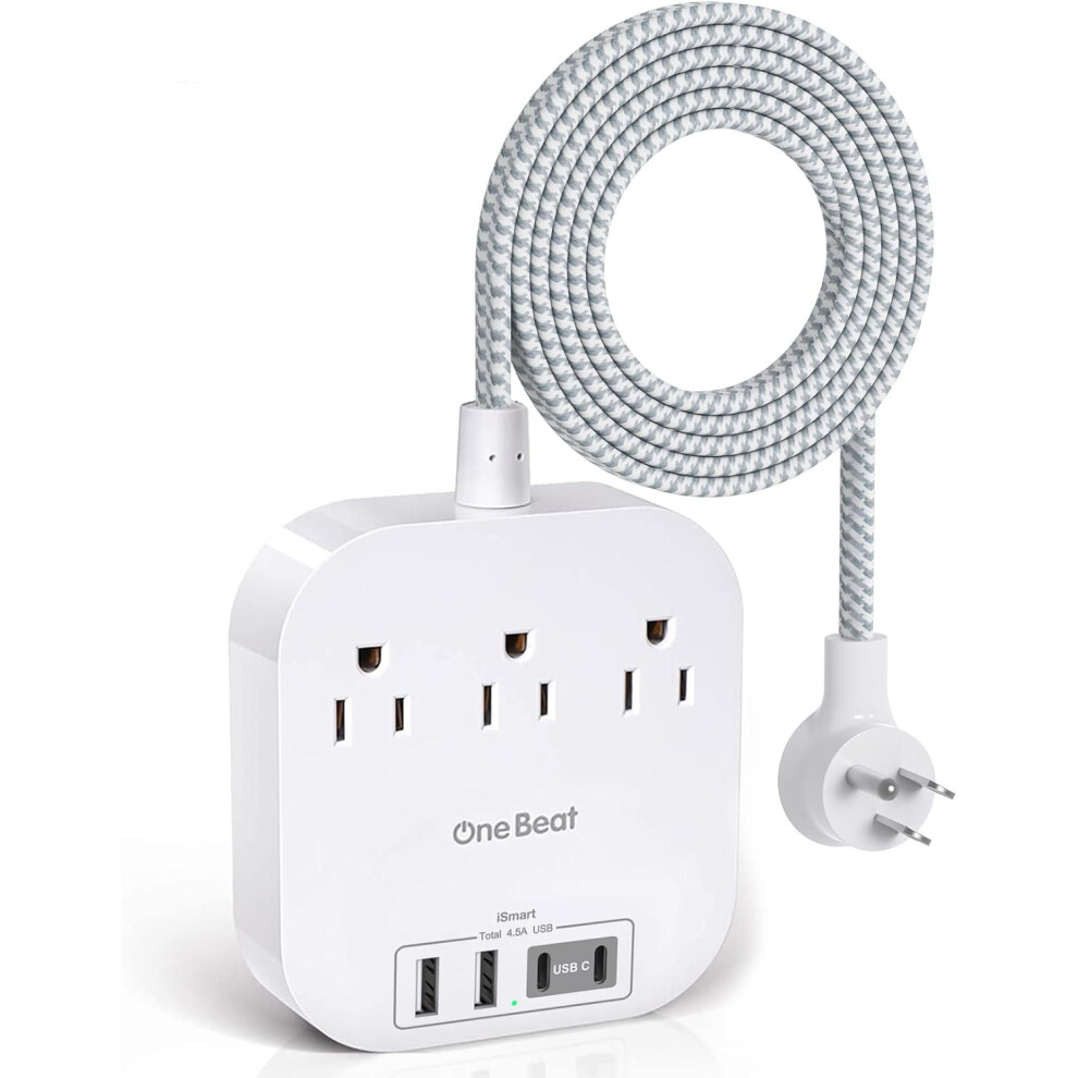 Power Strip With 3 Ac Outlets, 2 Usb-A & 2 Usb-C Ports 9104899437006