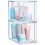 Stackable Clear Plastic Drawer Set | 2-Pack | 6" W x 7.88" 1