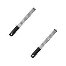 Zester Rasp, Microplane Keukengereedschap voor Kaas, Citrusvruchten, Gember, Knoflook, Nootmuskaat, Vaatwasmachinebestendig Zwart3 (2 stuks)