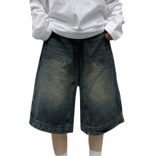Baggy Jeans für Damen, Weite Jeans für Damen, Weite Jeans für Damen mit mittelhohem Bund, Baggy-Jeans aus gewaschenem Denim ohne Gürtel, Blau,