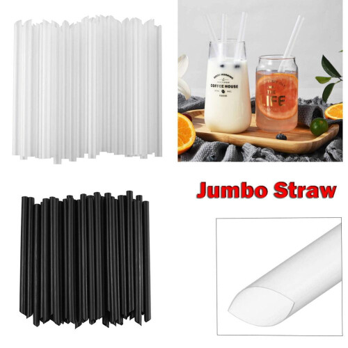 100 cannucce extra larghe jumbo per bubble tea e smoothie da bere10m`~ M6U6 2