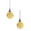 Crystal ceiling fan pull chains 21 inch 2 pcs 1