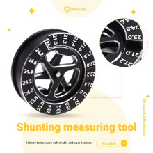RC Circle Droop Gauge Stroke Gauge Adjustable Adjuster Measuring Ruler for 1/10 RC Car Repair Tools